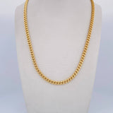 Cadena Cubana 11.3gr / 60cm / 3.7mm Oro Amarillo +0 18K &
