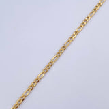Pulso Figaro 1.1gr / 18cm / 2.1mm Oro Amarillo +1 18K &