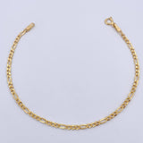Pulso Figaro 1.1gr / 18cm / 2.1mm Oro Amarillo +1 18K &