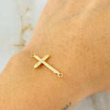 Herraje Cruz 0.55gr / 3.7cm / Oro Amarillo 18K
