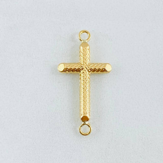 Herraje Cruz 0.85gr / 3.7cm / Oro Amarillo 18K