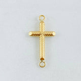 Herraje Cruz 0.85gr / 3.7cm / Oro Amarillo 18K