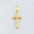Dije Cruz Rayas Espiral 0.85 g / 3 cm Oro Amarillo 18K