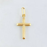 Dije Cruz Rayas Espiral 0.85 g / 3 cm Oro Amarillo 18K