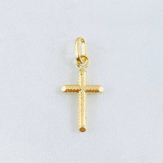 Dije Cruz 0.6gr / 2.3cm / Oro Amarillo 18K ©