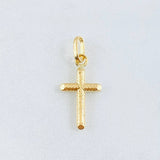 Dije Cruz 0.6gr / 2.3cm / Oro Amarillo 18K ©