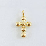 Dije Cruz Esferas Consecutivas 0.7gr / 2cm / Oro Amarillo 18K ©