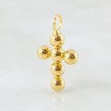 Dije Cruz Esferas Consecutivas 0.7gr / 2cm / Oro Amarillo 18K ©