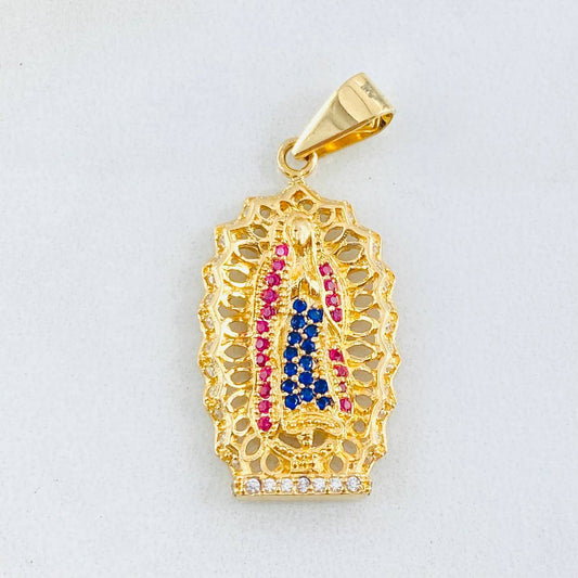 Dije Virgen Guadalupe 4.4gr / 3.4cm / Oro Amarillo 18K ©