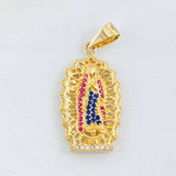 Dije Virgen Guadalupe 4.4gr / 3.4cm / Oro Amarillo 18K ©