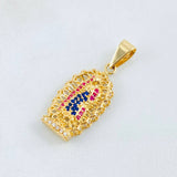 Dije Virgen Guadalupe 3.1gr / 3cm / Oro Amarillo 18K ©