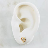 Topos Corazón Silueta 0.85gr / 7mm Oro Amarillo 18K ©