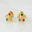 Topos Flor 5 Petalos 0.85gr / 6.3mm Oro Amarillo 18K *