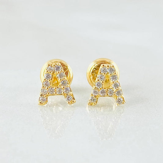 Topos Letra A 0.85gr / Oro Amarillo 18K *