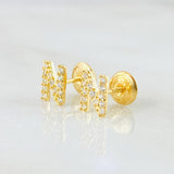 Topos Letra N 0.9gr / Oro Amarillo 18K *
