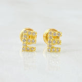 Topos Letra E 0.85gr / Oro Amarillo 18K *