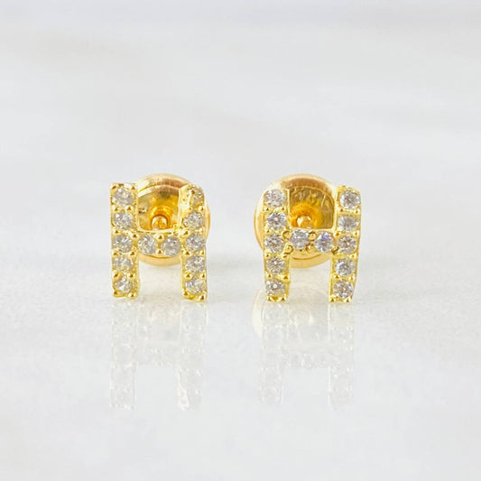 Topos Letra H 0.75gr / Oro Amarillo 18K *