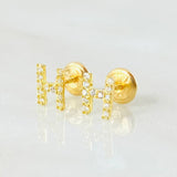 Topos Letra H 0.75gr / Oro Amarillo 18K *