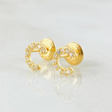 Topos Letra C 0.75gr / Oro Amarillo 18K *