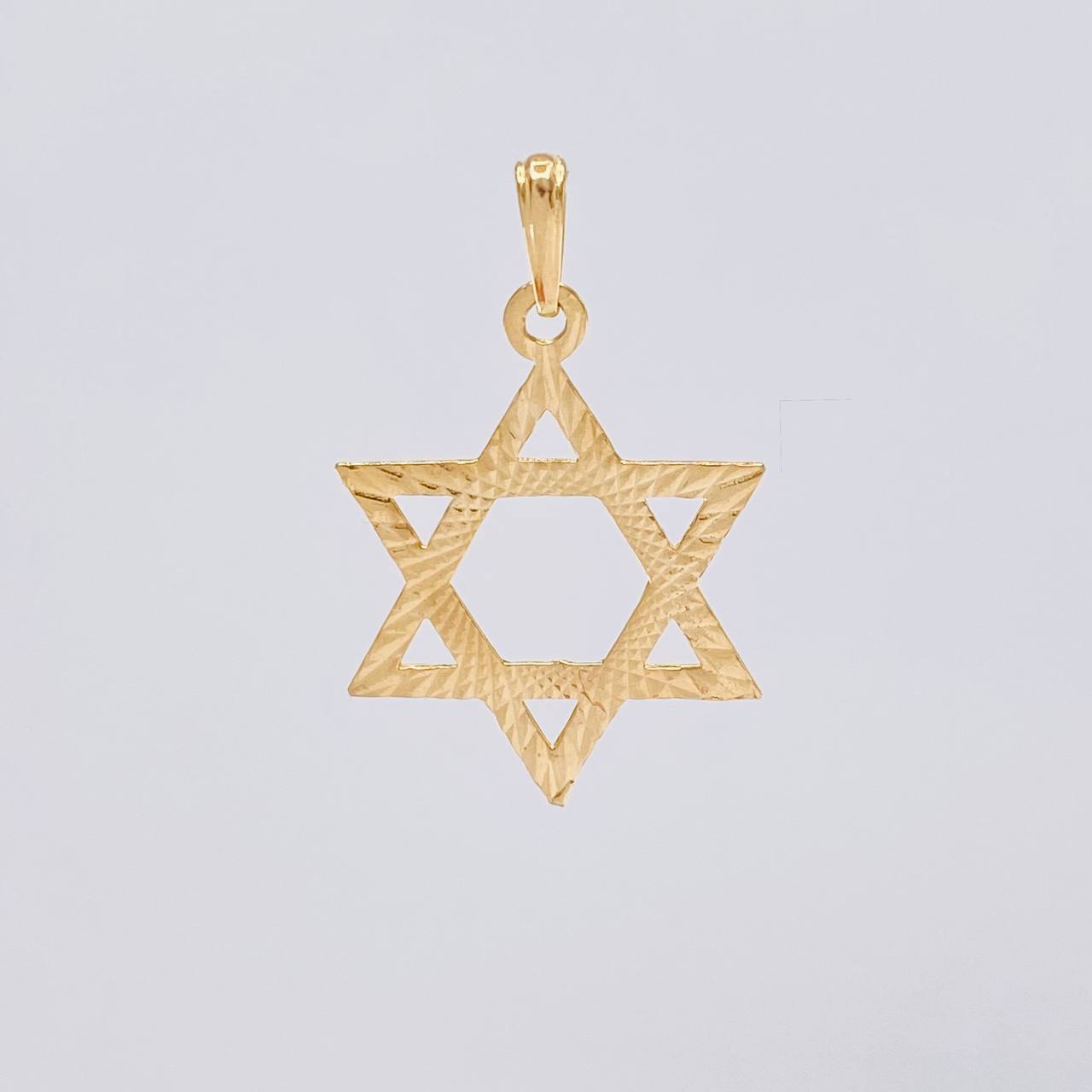Dije Estrella de David 1.75g / 3.4cm Oro Amarillo 18K