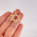 Dije Estrella de David 1.75g / 3.4cm Oro Amarillo 18K