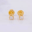 Topos Cuatro Garras Diamante 20pts 0.9g / 3.4mm Oro Amarillo 18K