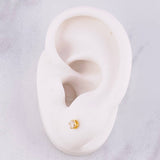 Topos Cuatro Garras Diamante 19pts 0.9g / 3.5mm Oro Amarillo 18K