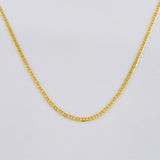 Cadena Plana 1.6g / 40cm / 1.35mm Oro Amarillo 18K