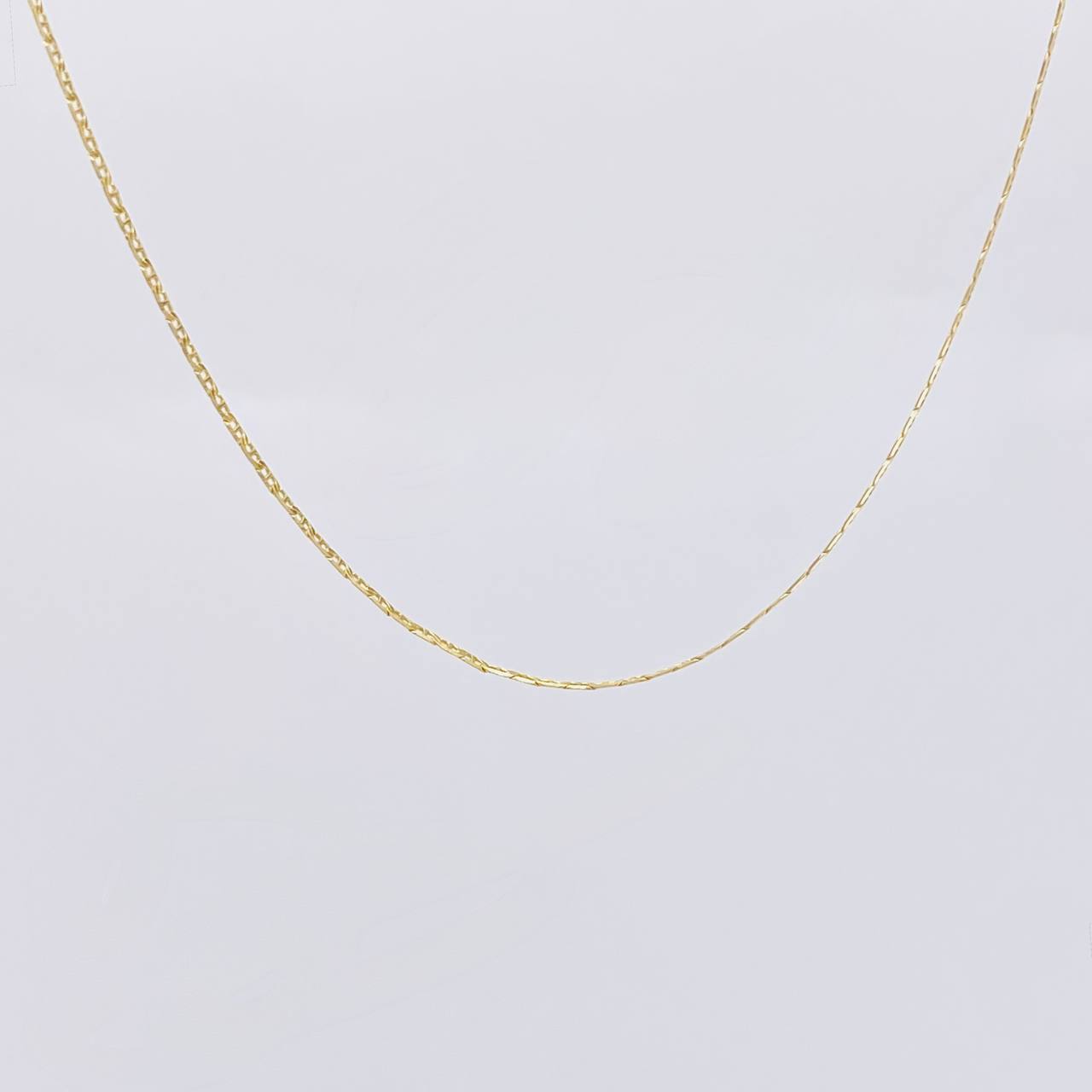 Cadena Plana 1.45g / 40.5cm / 1.4mm Oro Amarillo 18K