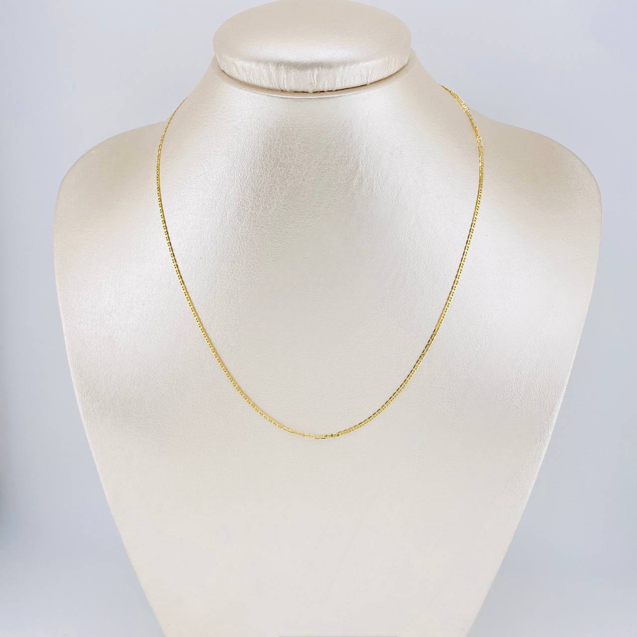 Cadena Plana 1.6g / 40cm / 1.35mm Oro Amarillo 18K