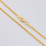 Cadena Lumachina 3.8g / 60cm / 2mm Oro Amarillo 18K