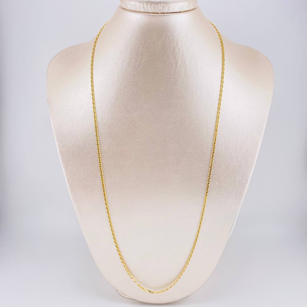 Cadena Lumachina 3.7g / 60cm / 2mm Oro Amarillo 18K