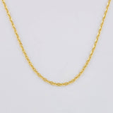 Cadena Escalera 2.7g / 50.5cm / 1.4mm Oro Amarillo 18K