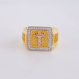 Anillo Amor Puro 14.2g / T11 1/4 Tres Oros 18K