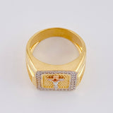 Anillo Amor Puro 14.2g / T11 1/4 Tres Oros 18K