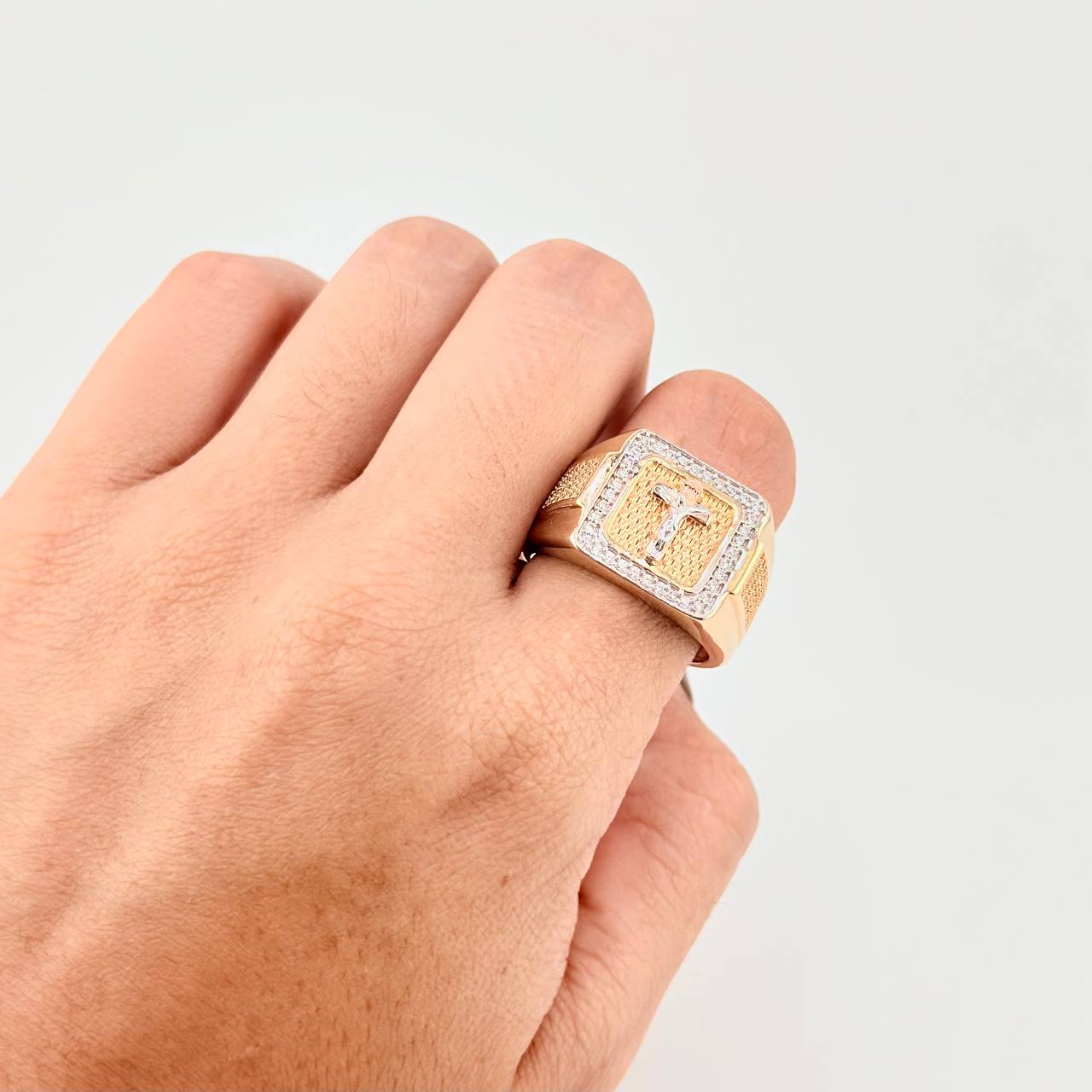 Anillo Amor Puro 14.2g / T11 1/4 Tres Oros 18K