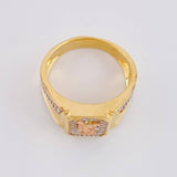 Anillo San Miguel Arcángel 9.3g / T11 3/4 Tres Oros 18K