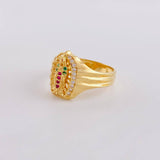 Anillo Virgen de Guadalupe 3.7g / T6 3/4 Oro Amarillo 18K