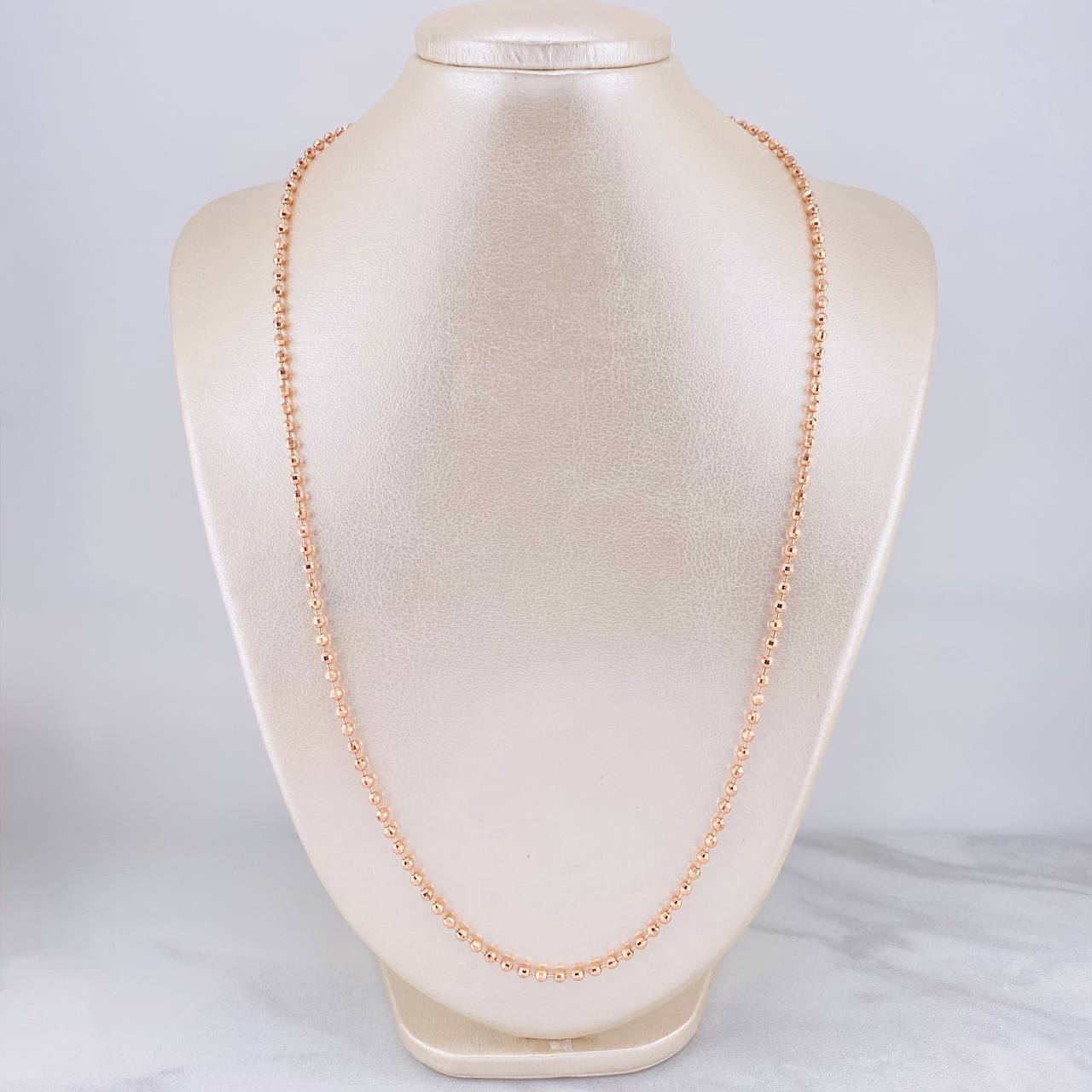 Cadena Militar 14.2g / 60cm / 2.9mm Oro Rosa 18K