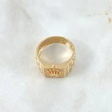 Anillo Correa Corona RX 5.7gr / T11 / Circones Blancos Oro Amarillo 18K