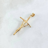 Dije Cruz Cristo 3.45gr / 4.2cm / Oro Amarillo 18K