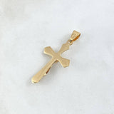 Dije Cruz Cristo 2.45gr / 4cm / Punteado Oro Amarillo 18K