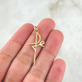 Dije Cruz Fe 1.1gr / 3.8cm / Oro Amarillo 18K