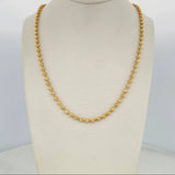 Cadena Militar Media Militar 13.7g / 47.5cm / 3.65mm Oro Amarillo 18K