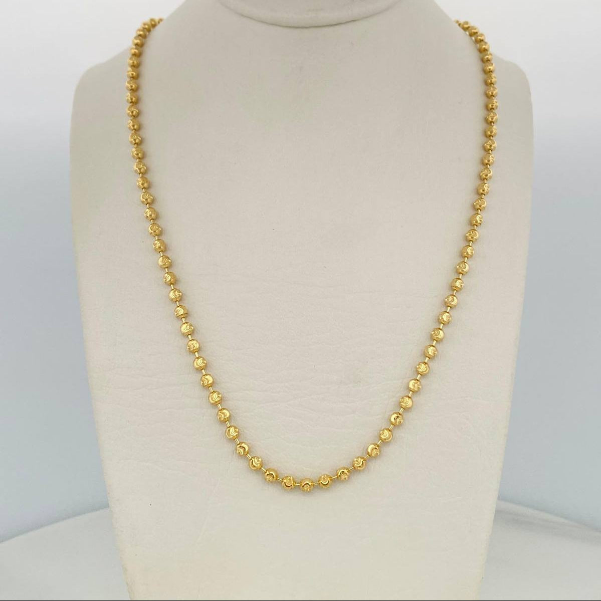 Cadena Militar Media Luna 10 g / 41.5 cm / 3 mm Oro Amarillo 18K