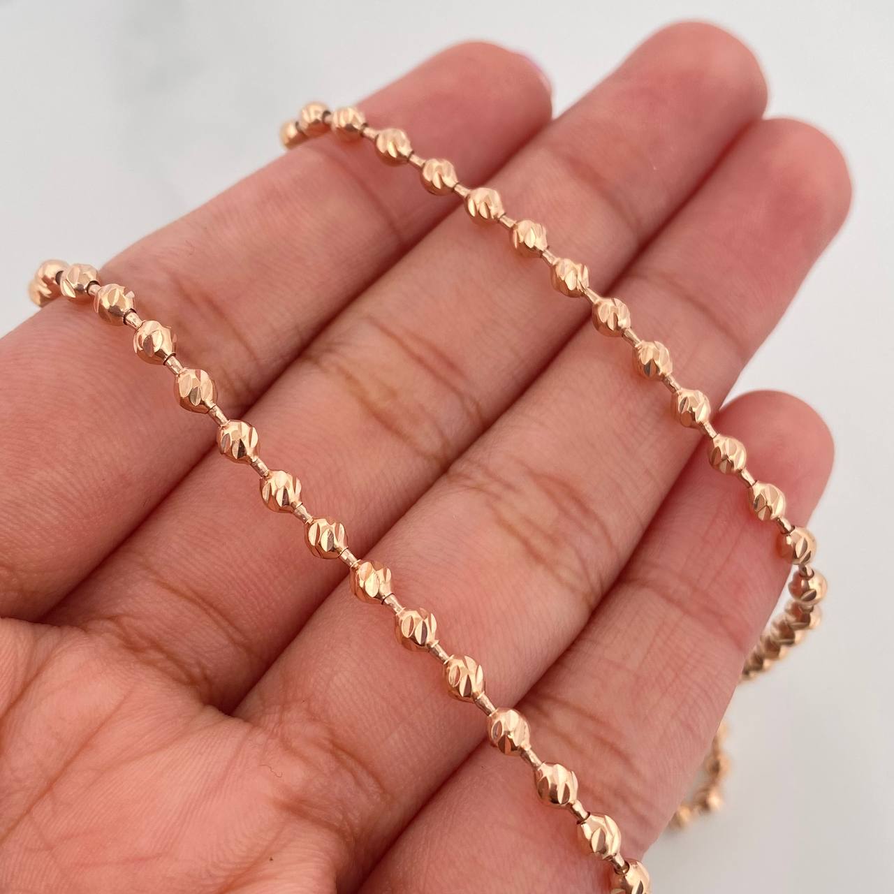 Cadena Militar 19.35 g / 70.5 cm / 3 mm Oro Rosa 18K