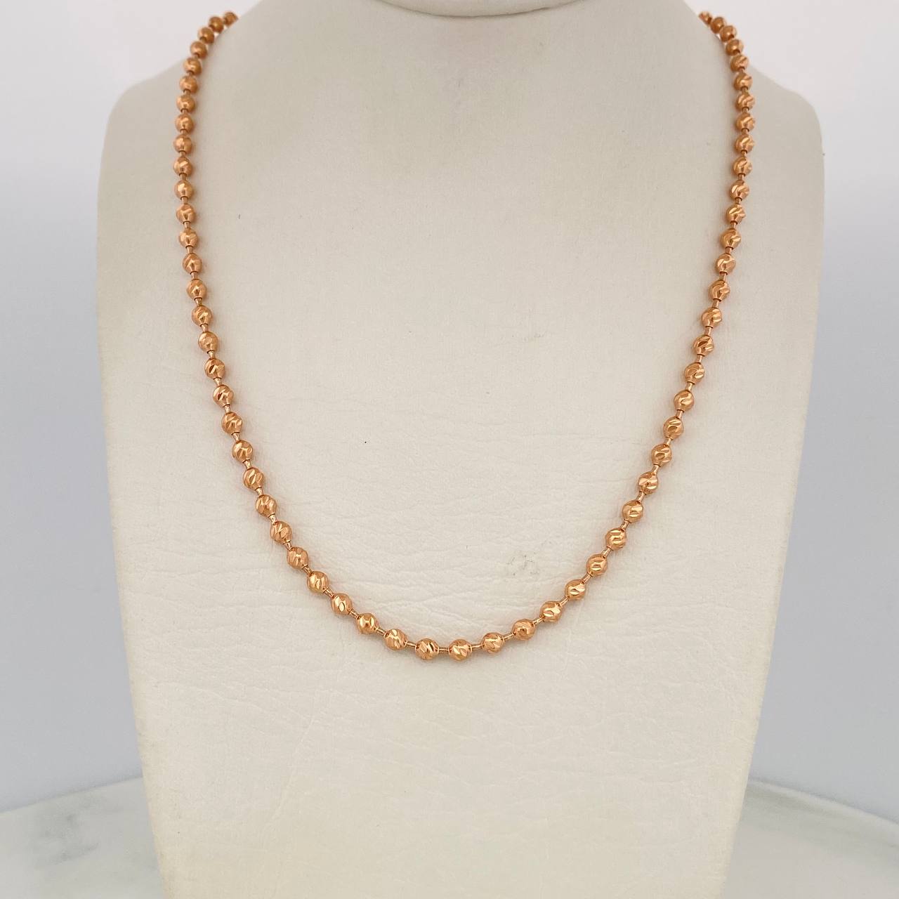 Cadena Militar 19.35 g / 70.5 cm / 3 mm Oro Rosa 18K