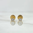Topos Bisel 0.6gr / 4mm Circon Blanco Oro Amarillo 18K ©