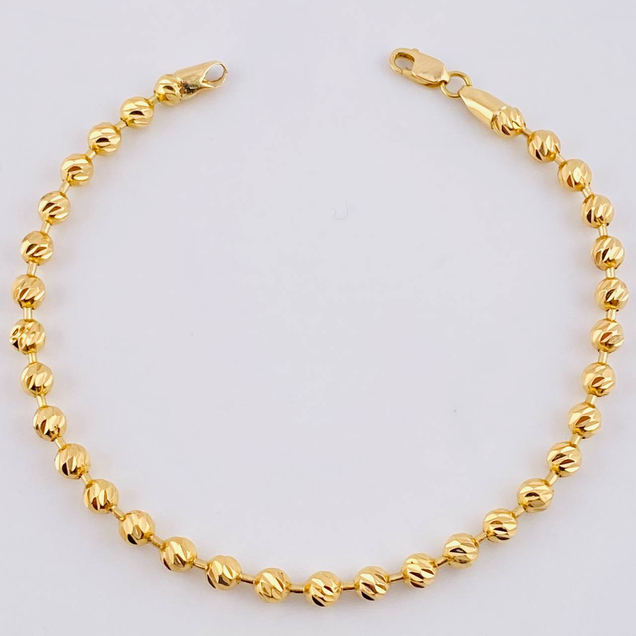 Pulso Militar 6.05gr / 18.5cm / 4mm Oro Amarillo 18K