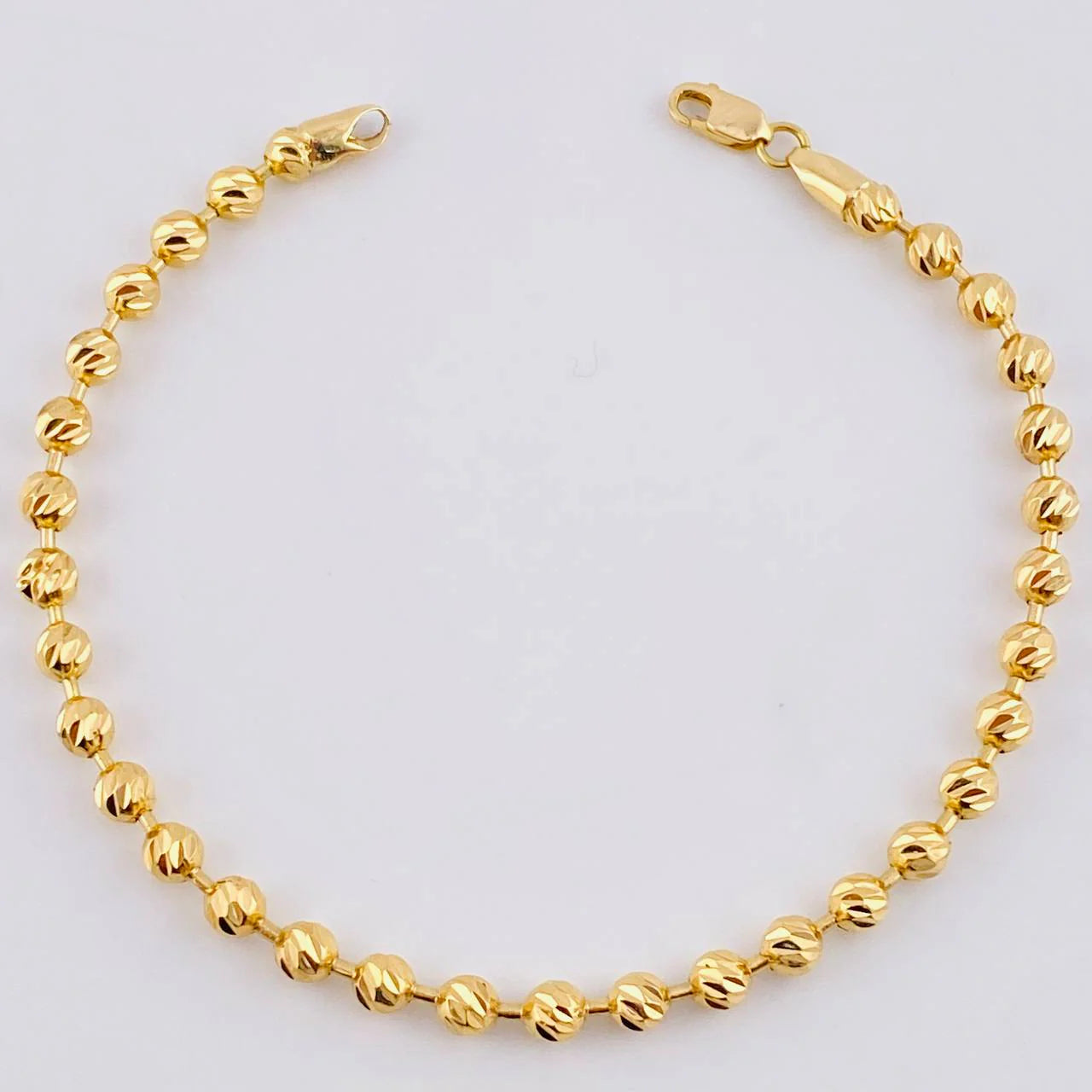 Pulso Militar Media Luna 4.5g / 19.5cm / 3mm Oro Amarillo 18K